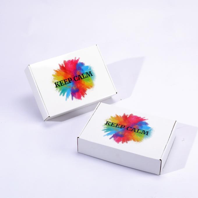 パーソナライズされたシューズ出荷箱 包装ソリューションのためのロゴ付きホワイトフラット郵便箱 11
