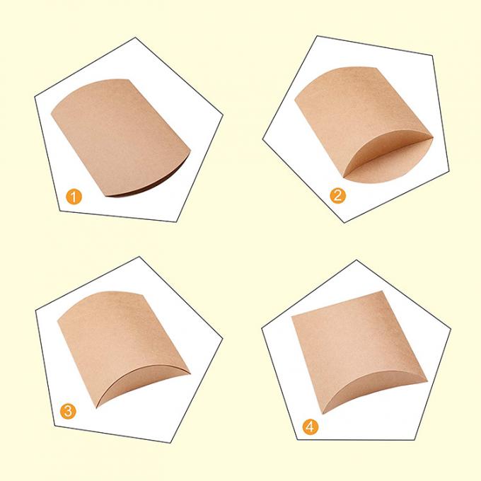 カスタム ロゴ 重量 クラフト 枕 形 キャンディー 紙箱 キャンディー 貯蔵 ソリューション 9
