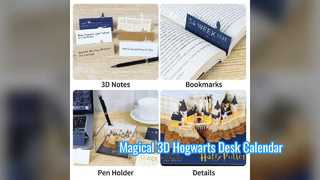 ホグワーツ城 3D カレンダー メモ帳 デスク装飾 ギフト