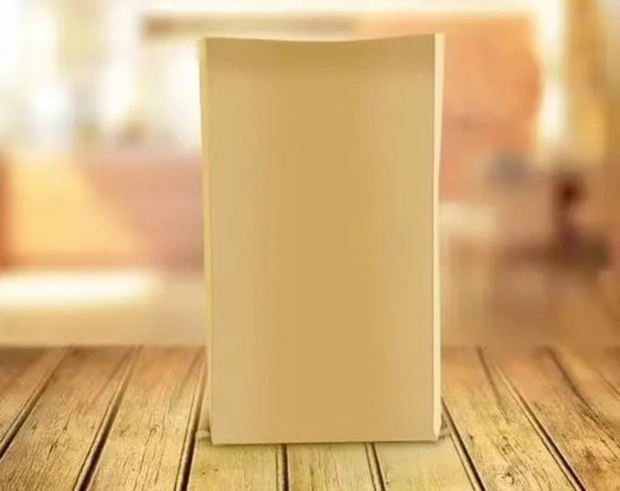 カスタマイズされた紙印刷サービス 環境に優しいブラウンホワイトクラフト紙バッグ 0